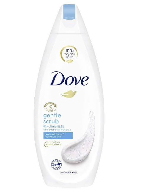 DOVE GENTLE SCRUB SHOWER GEL 500 ML